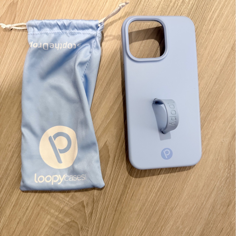 Loopy Case Light Blue Phone Cover iPhone 15 pro max